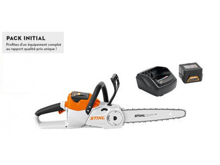 TRONÇONNEUSE STIHL MSA 120 C-B PACK INITIAL AVEC 1 X AK 20 + AL 101