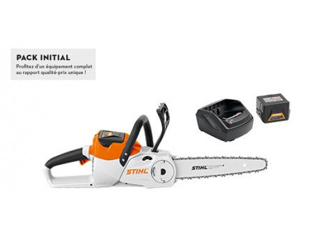 TRONÇONNEUSE STIHL MSA 140 C-B PACK INITIAL AVEC AK 30 + AL 101